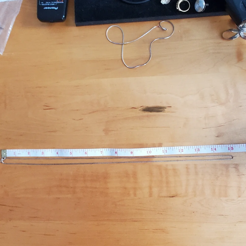 925 Sterling Silver Chain Necklace , 30" , 5.8 grms , Italy - Picture 8 of 10